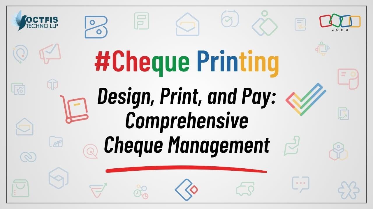 Cheque Printing Poster