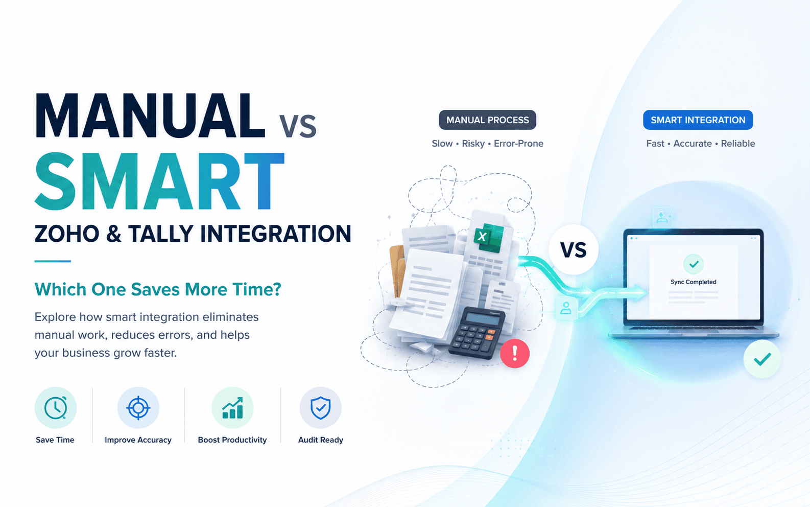 Manual Data Transfer vs Smart Zoho & Tally Integration: Which One Saves More Time?